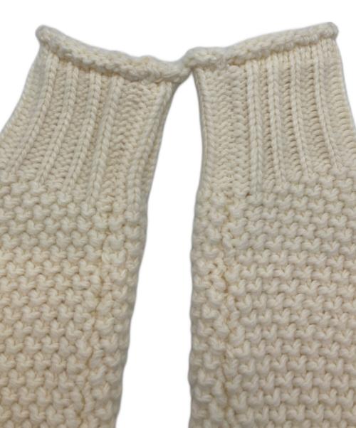 L'AUBE BLANC（ローブ ブラン）L'AUBE BLANC (ローブ ブラン) クロップドニット ホワイト サイズ:FREEの古着・服飾アイテム