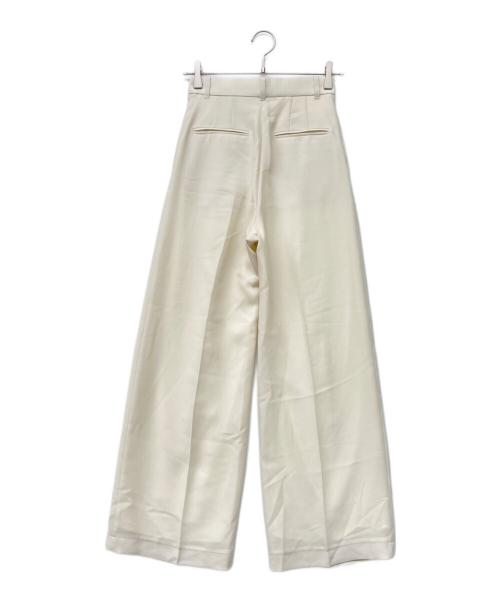 anuans（アニュアンス）anuans (アニュアンス) ツータックワイドパンツ ホワイト サイズ:Sの古着・服飾アイテム