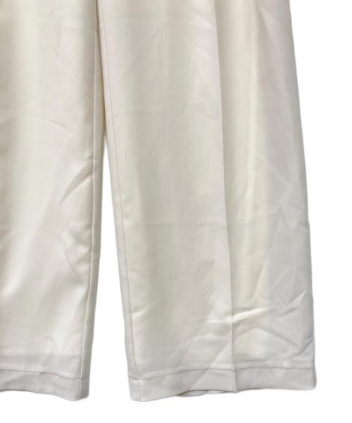 anuans（アニュアンス）anuans (アニュアンス) ツータックワイドパンツ ホワイト サイズ:Sの古着・服飾アイテム