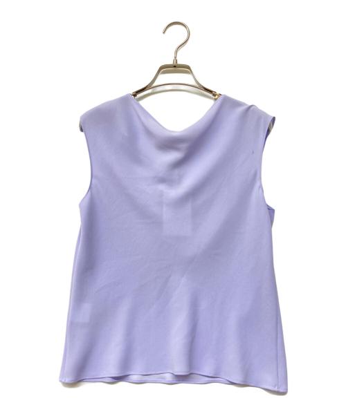 theory（セオリー）theory (セオリー) 24SS POWDER CREPE SS COWL TOP パープル サイズ:Pの古着・服飾アイテム