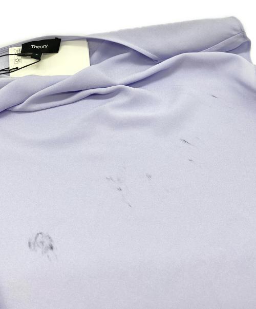 theory（セオリー）theory (セオリー) 24SS POWDER CREPE SS COWL TOP パープル サイズ:Pの古着・服飾アイテム