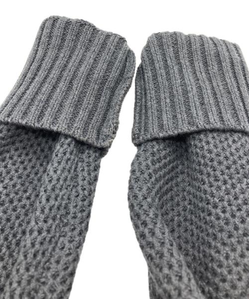 L'AUBE BLANC（ローブ ブラン）L'AUBE BLANC (ローブ ブラン) Basket Knit Cardigan グレー サイズ:Fの古着・服飾アイテム