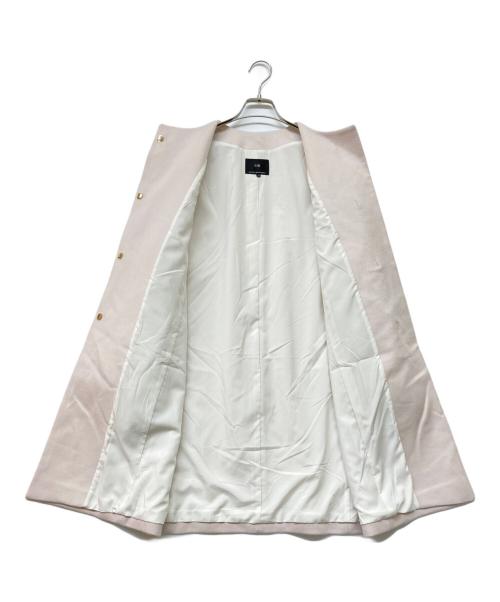 23区（ニジュウサンク）23区 (ニジュウサンク) ウールカシミヤビーバー ノーカラー コート ピンク サイズ:36 未使用品の古着・服飾アイテム