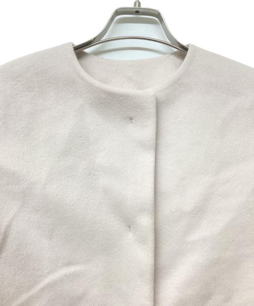 23区（ニジュウサンク）23区 (ニジュウサンク) ウールカシミヤビーバー ノーカラー コート ピンク サイズ:36 未使用品の古着・服飾アイテム