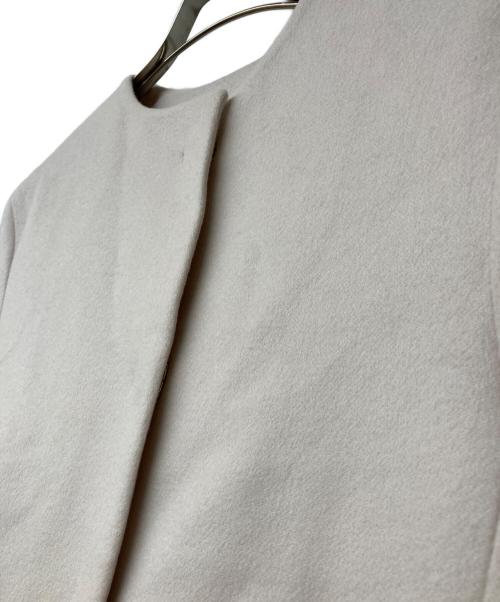 23区（ニジュウサンク）23区 (ニジュウサンク) ウールカシミヤビーバー ノーカラー コート ピンク サイズ:36 未使用品の古着・服飾アイテム