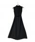 L'AUBE BLANC (ローブブラン) Belted Drape Dress ブラック サイズ:S 未使用品：15000円