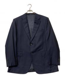 Aquascutum（アクアスキュータム）の古着「テーラードジャケット」｜ネイビー