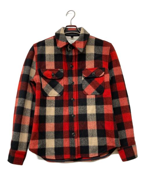 WOOLRICH（ウールリッチ）WOOLRICH (ウールリッチ) FIDELRTY USA製 CPOジャケット レッド サイズ:Mの古着・服飾アイテム