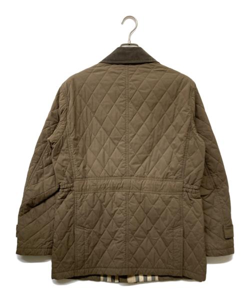 BURBERRY LONDON（バーバリーロンドン）BURBERRY LONDON (バーバリーロンドン) 裏ノバチェックパイピングキルティングジャケット オリーブ サイズ:SIZE Mの古着・服飾アイテム