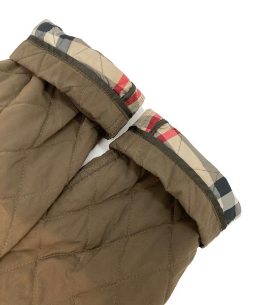 BURBERRY LONDON（バーバリーロンドン）BURBERRY LONDON (バーバリーロンドン) 裏ノバチェックパイピングキルティングジャケット オリーブ サイズ:SIZE Mの古着・服飾アイテム
