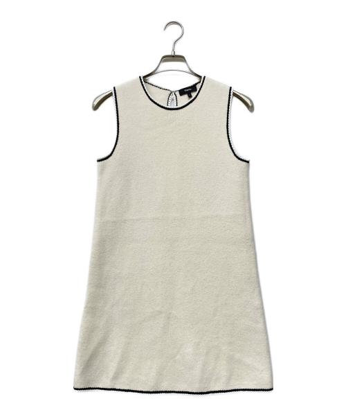 theory（セオリー）theory (セオリー) 24SS Lana Mouline Tweed Sheath DR ブラック×アイボリー サイズ:Pの古着・服飾アイテム