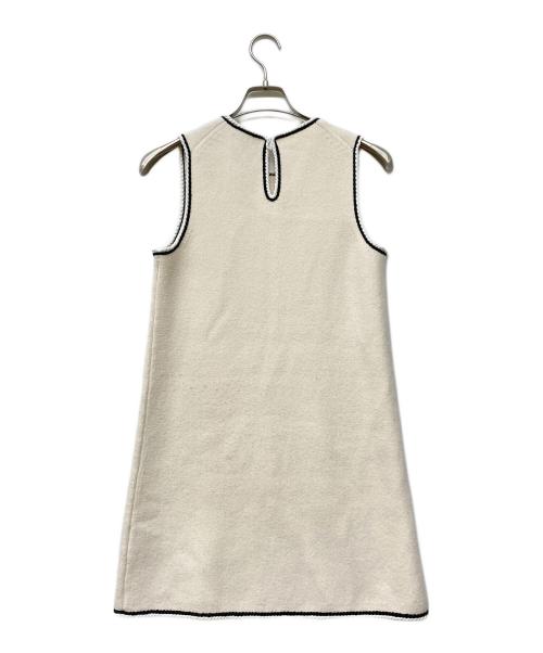 theory（セオリー）theory (セオリー) 24SS Lana Mouline Tweed Sheath DR ブラック×アイボリー サイズ:Pの古着・服飾アイテム