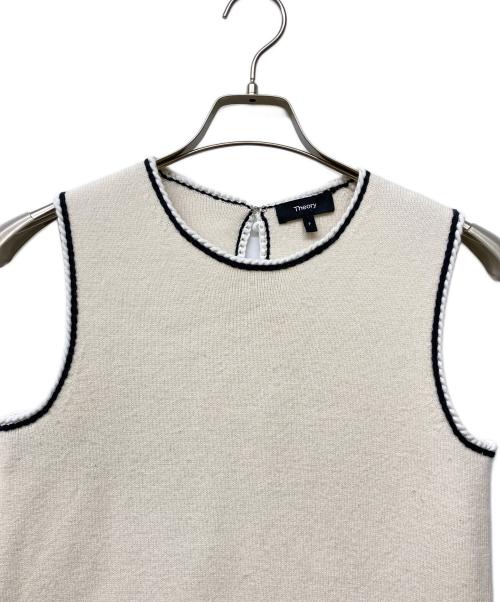 theory（セオリー）theory (セオリー) 24SS Lana Mouline Tweed Sheath DR ブラック×アイボリー サイズ:Pの古着・服飾アイテム