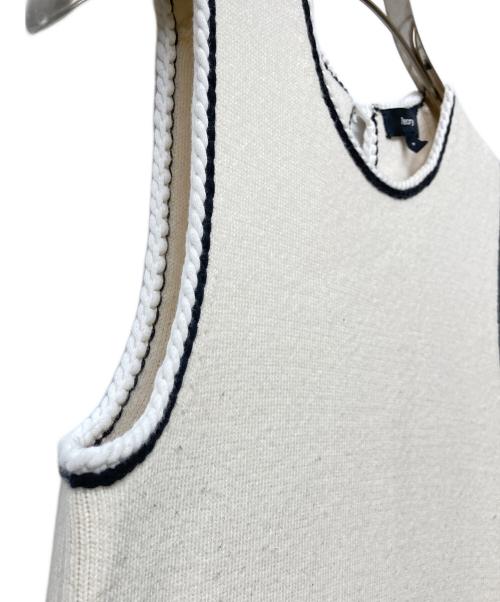 theory（セオリー）theory (セオリー) 24SS Lana Mouline Tweed Sheath DR ブラック×アイボリー サイズ:Pの古着・服飾アイテム