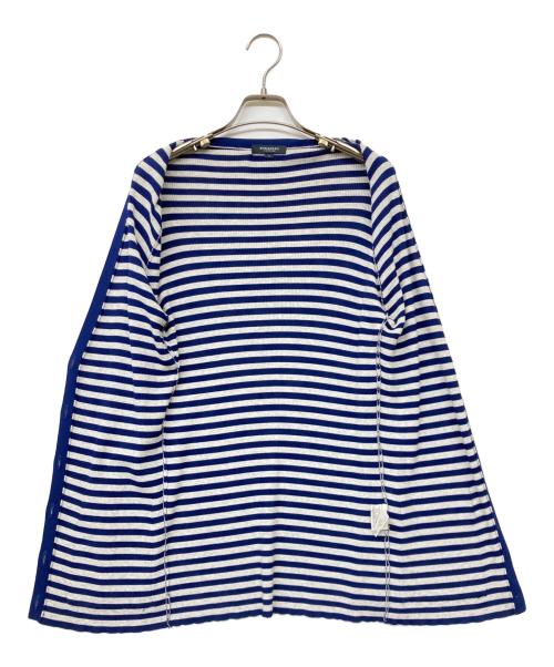 BURBERRY LONDON（バーバリーロンドン）BURBERRY LONDON (バーバリーロンドン) ボーダーニットカーディガン ネイビー サイズ:SIZE 2の古着・服飾アイテム