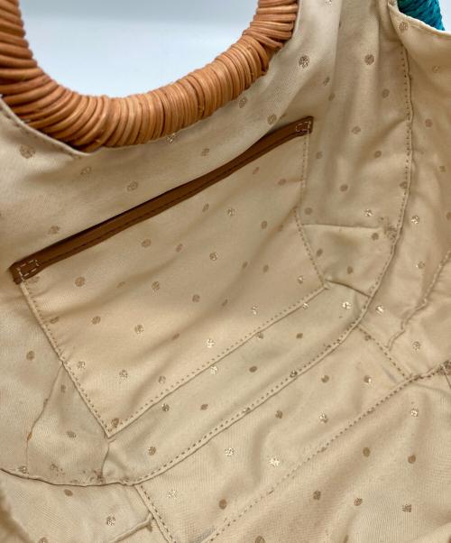 Kate Spade（ケイトスペード）Kate Spade (ケイトスペード) 丸型カゴバッグ スカイブルー サイズ:-の古着・服飾アイテム