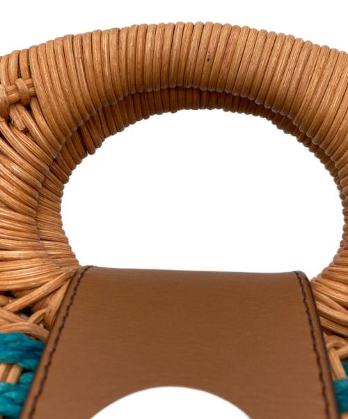 Kate Spade（ケイトスペード）Kate Spade (ケイトスペード) 丸型カゴバッグ スカイブルー サイズ:-の古着・服飾アイテム