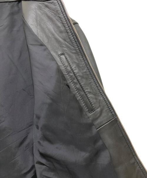 UNITED TOKYO（ユナイテッドトーキョー）UNITED TOKYO (ユナイテッドトーキョー) ラムレザー シングルライダースジャケット ブラック サイズ:2の古着・服飾アイテム