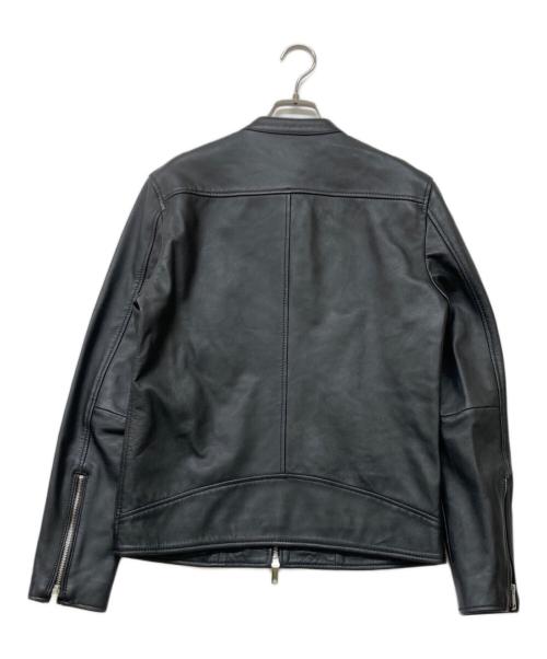 UNITED TOKYO（ユナイテッドトーキョー）UNITED TOKYO (ユナイテッドトーキョー) ラムレザー シングルライダースジャケット ブラック サイズ:2の古着・服飾アイテム