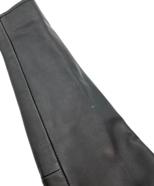 UNITED TOKYO（ユナイテッドトーキョー）UNITED TOKYO (ユナイテッドトーキョー) ラムレザー シングルライダースジャケット ブラック サイズ:2の古着・服飾アイテム