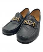 GUCCIグッチ）の古着「ホースビットローファー」｜ブラック
