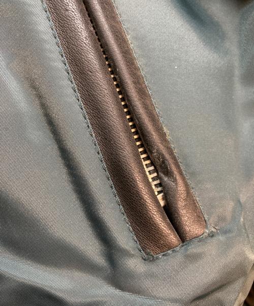 HARLEY-DAVIDSON（ハーレーダビッドソン）HARLEY-DAVIDSON (ハーレーダビッドソン) フライトドッキングライダースジャケット ブラック×ブルー サイズ:Lの古着・服飾アイテム