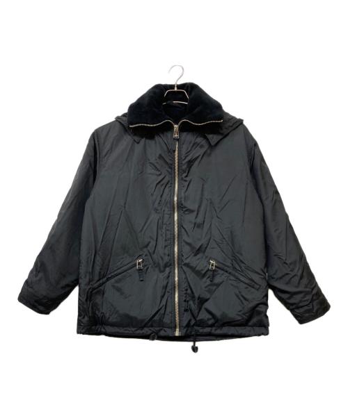 PHILIPPE CHARRIOL（フィリップ シャリオール）PHILIPPE CHARRIOL (フィリップ シャリオール) 古着SYMPATEXボア付きジャケット ブラック サイズ:46(S)の古着・服飾アイテム