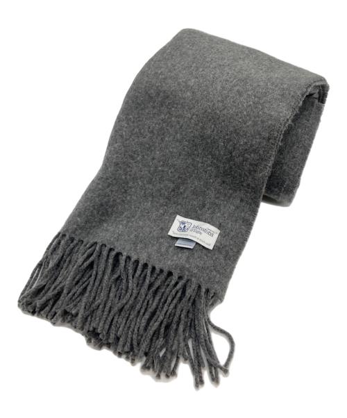 JOHNSTONS OF ELGIN（ジョンストンズオブエルガン）JOHNSTONS OF ELGIN (ジョンストンズオブエルガン) カシミヤストール グレー サイズ:-の古着・服飾アイテム