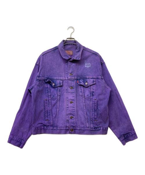 LEVI'S（リーバイス）LEVI'S (リーバイス) 後染めデニムジャケット パープル サイズ:Lの古着・服飾アイテム