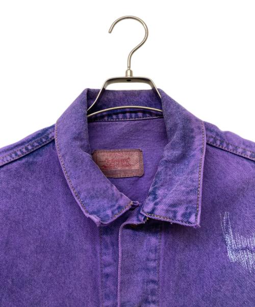 LEVI'S（リーバイス）LEVI'S (リーバイス) 後染めデニムジャケット パープル サイズ:Lの古着・服飾アイテム