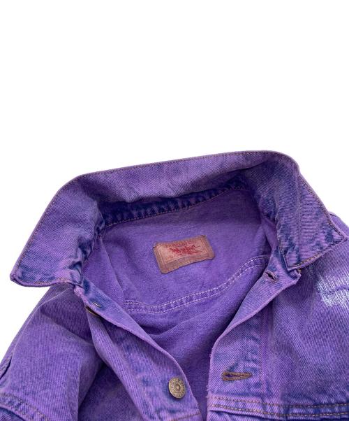 LEVI'S（リーバイス）LEVI'S (リーバイス) 後染めデニムジャケット パープル サイズ:Lの古着・服飾アイテム
