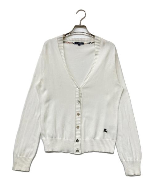 BURBERRY LONDON（バーバリーロンドン）BURBERRY LONDON (バーバリーロンドン) Vネックカーディガン ホワイト サイズ:SIZE 2の古着・服飾アイテム