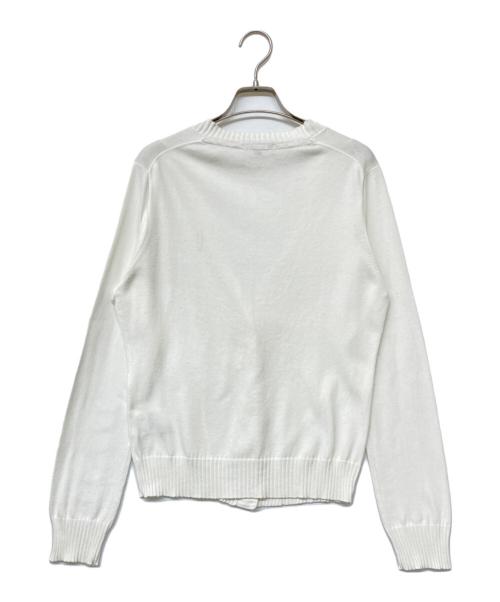 BURBERRY LONDON（バーバリーロンドン）BURBERRY LONDON (バーバリーロンドン) Vネックカーディガン ホワイト サイズ:SIZE 2の古着・服飾アイテム
