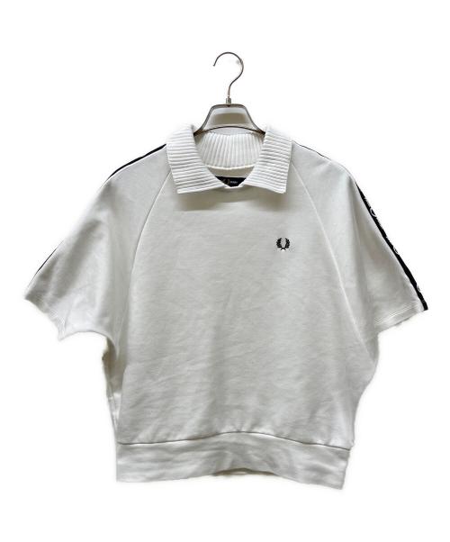 FRED PERRY（フレッドペリー）FRED PERRY (フレッドペリー) SIDE TAPED SWEAT TOPS ホワイト サイズ:UK10の古着・服飾アイテム