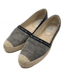 LANVIN en Bleu（ランバンオンブルー）の古着「エスパドリーユ」｜ブラック×ベージュ