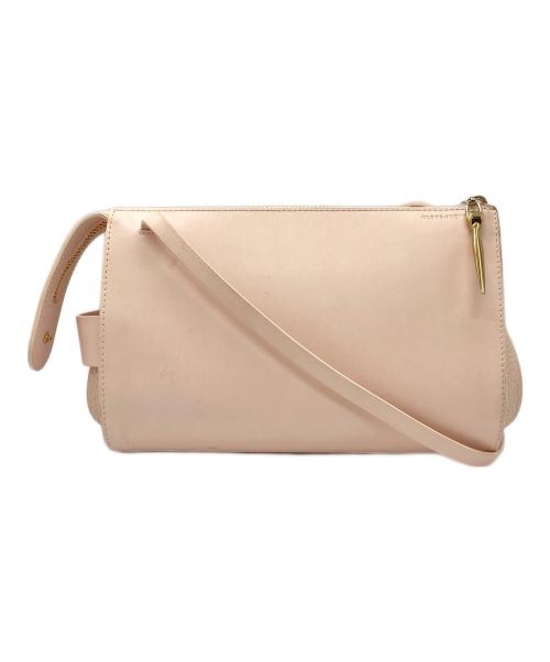 GLOBE-TROTTER（グローブトロッター）GLOBE-TROTTER (グローブトロッター) レザーショルダーバッグ ピンクの古着・服飾アイテム