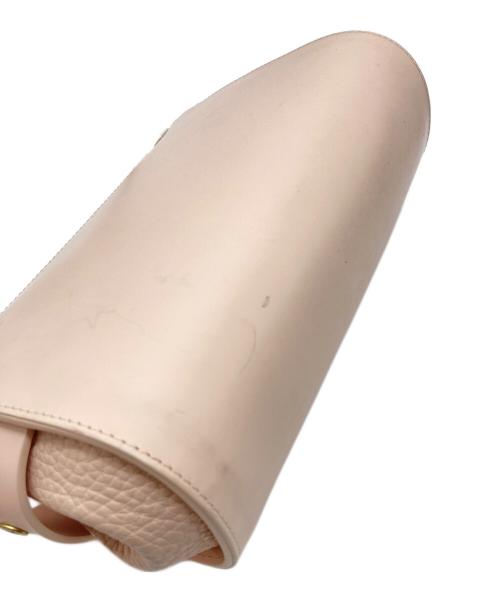 GLOBE-TROTTER（グローブトロッター）GLOBE-TROTTER (グローブトロッター) レザーショルダーバッグ ピンクの古着・服飾アイテム