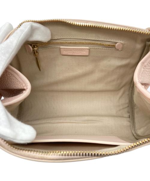 GLOBE-TROTTER（グローブトロッター）GLOBE-TROTTER (グローブトロッター) レザーショルダーバッグ ピンクの古着・服飾アイテム