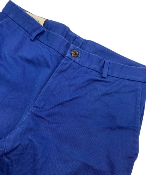 GUCCI（グッチ）GUCCI (グッチ) エンブロイダリー刺繍CHINO TROUSERS ブルー サイズ:46の古着・服飾アイテム