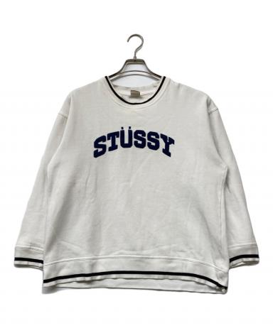 中古・古着通販】stussy (ステューシー) 90s ロゴスウェット ホワイト