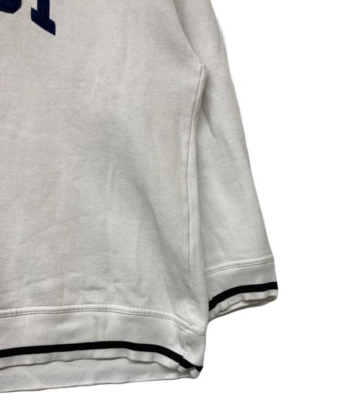 stussy（ステューシー）stussy (ステューシー) 90s ロゴスウェット ホワイト×ネイビー サイズ:-の古着・服飾アイテム