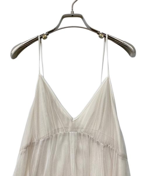 COCODEAL（ココディール）COCODEAL (ココディール) 24SS シアーメッシュキャミワンピース ベージュ サイズ:2の古着・服飾アイテム