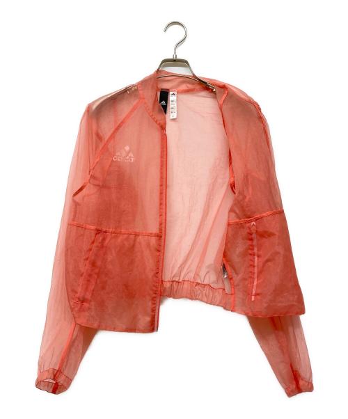 adidas（アディダス）adidas (アディダス) Transparent VRCT Jacket ピンク サイズ:Lの古着・服飾アイテム
