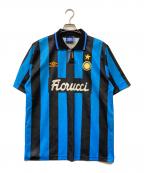 UMBROアンブロ）の古着「90'sゲームシャツ」｜ブルー×ブラック