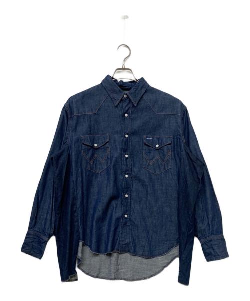 Wrangler（ラングラー）Wrangler (ラングラー) デニムウエスタンフリンジシャツ インディゴ サイズ:Sの古着・服飾アイテム