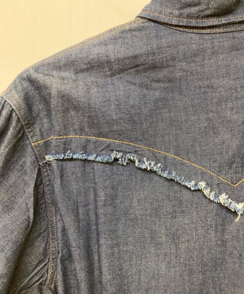 Wrangler（ラングラー）Wrangler (ラングラー) デニムウエスタンフリンジシャツ インディゴ サイズ:Sの古着・服飾アイテム
