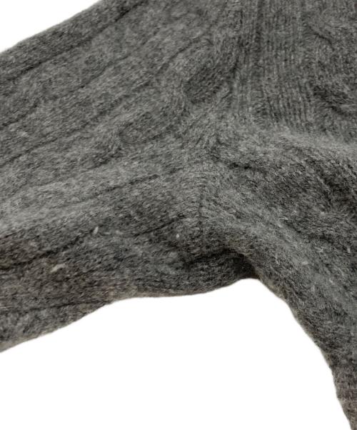 POLO RALPH LAUREN（ポロ・ラルフローレン）POLO RALPH LAUREN (ポロ・ラルフローレン) カシミヤブレンドケーブルニット グレー サイズ:Lの古着・服飾アイテム