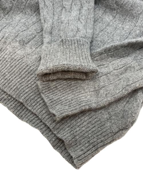 POLO RALPH LAUREN（ポロ・ラルフローレン）POLO RALPH LAUREN (ポロ・ラルフローレン) カシミヤブレンドケーブルニット グレー サイズ:Lの古着・服飾アイテム