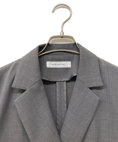 NATURAL BEAUTY BASIC（ナチュラルビューティーベーシック）NATURAL BEAUTY BASIC (ナチュラルビューティーベーシック) ダブルブレスブレストジャケット グレー サイズ:Mの古着・服飾アイテム