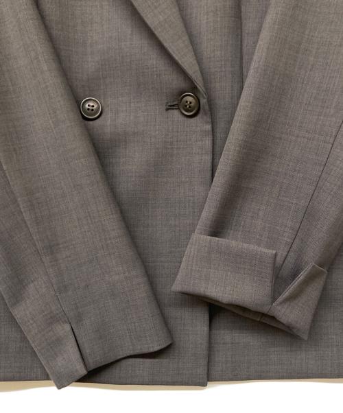 NATURAL BEAUTY BASIC（ナチュラルビューティーベーシック）NATURAL BEAUTY BASIC (ナチュラルビューティーベーシック) ダブルブレスブレストジャケット グレー サイズ:Mの古着・服飾アイテム